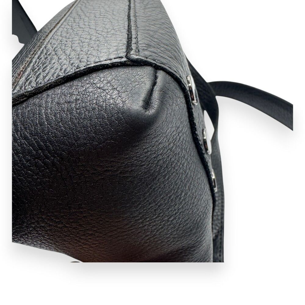 Hammitt Bryant Medium Black Gunmetal Leather Crossbody Shoulder Bag - Picture 12 of 16